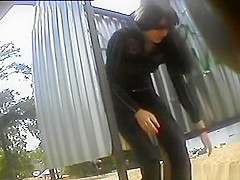 Pretty girl with long black hair