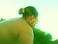 Fatty drilled on a pool chair