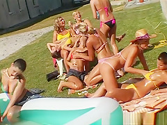 Fabulous pornstars Tera Joy, Christina Lee and Barbara Summer in exotic brunette, strapon xxx video