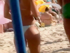 Amazing asses wearing thong bikinis