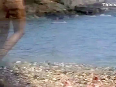 Pussy close up from the beach