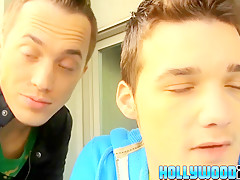 Cute twink guy gets to talk to the camera before the scene