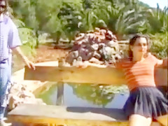 Pretty college girl fucks some passing strangers !