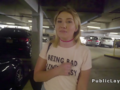 American big ass blonde bangs outdoor