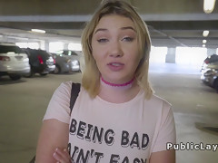 American big ass blonde bangs outdoor