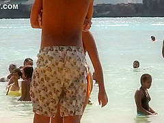 Eye candy black girl on the beach