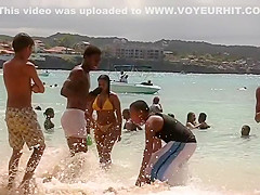 Eye candy black girl on the beach