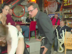 Disgusting Piss Guzzling Slut Paraded Through Budapest - PublicDisgrace