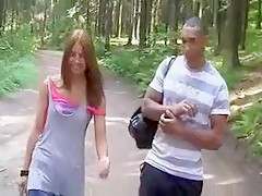 Horny Brunette, Outdoor adult video