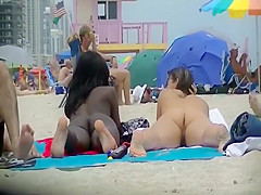 Black and white ass voyeur comparison