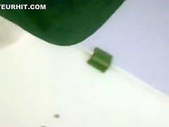 Voyeur in pool cabin secretly films woman