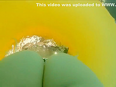 Asses from inside swimming pool