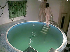 Couple caught fucking in a wellness pool