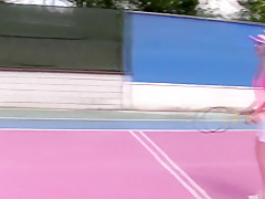 Exotic pornstars Joleyn Burst, Chrissy Fox and Katy Rose in incredible blonde, college porn movie