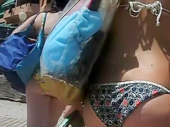 Following her to the beach