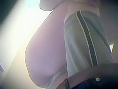 Sweet girl filmed as she puts her bikini on