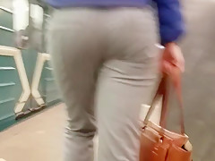 Pretty girl with nice round ass