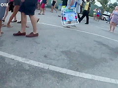 Amazing butt cheeks clap together