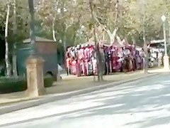 Pretty spanish blonde show off and fuck with her husband