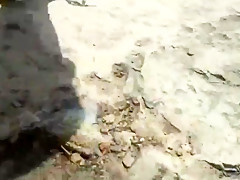 An outdoor anal experience