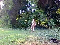 Wieder im Wald gewichst