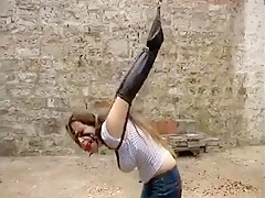 Horny amateur Outdoor sex clip