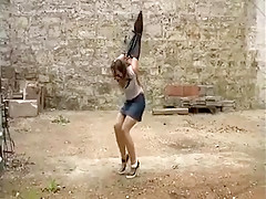 Horny amateur Outdoor sex clip
