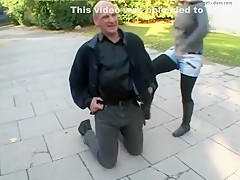 Fabulous homemade BDSM, Outdoor adult scene