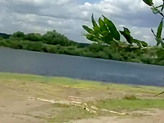 Topless babes at the beach