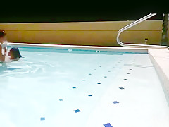 Pool blowjob