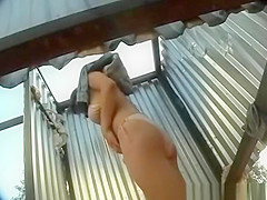 Hidden camera in the locker room at the beach