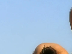Yummy topless girl got inspected
