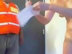 Selfie with a pyzza-man