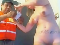 Selfie with a pyzza-man