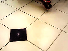 Gf sexy extreme dangling  feet tease public