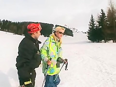 nice outdoor snow sex !!!