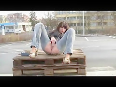 Perverse German Girl Fucking Outdoor
