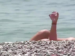 cute teen at Nude beach