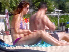 Candid Beach Bikini Ass Butt West Michigan Booty Tent