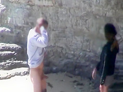 Creep up on a couple having sex