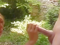 Skinny French Having Anal Outdoor VR88