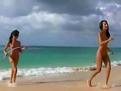 Fabulous homemade Beach, Babes adult video