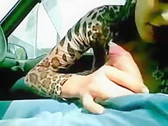 Italian prostitute performs fellatio and sex drive