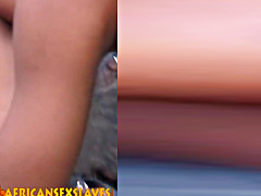 Ebony slave is about to get a rough intrusion