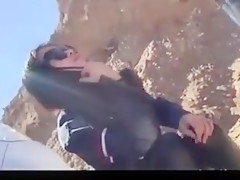 Asian fuck and suck outdoors