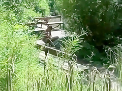 college girl gets Money for Fuck In Park