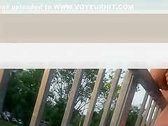 Perfect young ass on the water slide