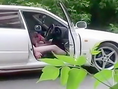 Young cute Rita get fucked outdoor