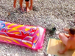 Beach blow job