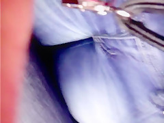 The girl continually looking at dick in the bus